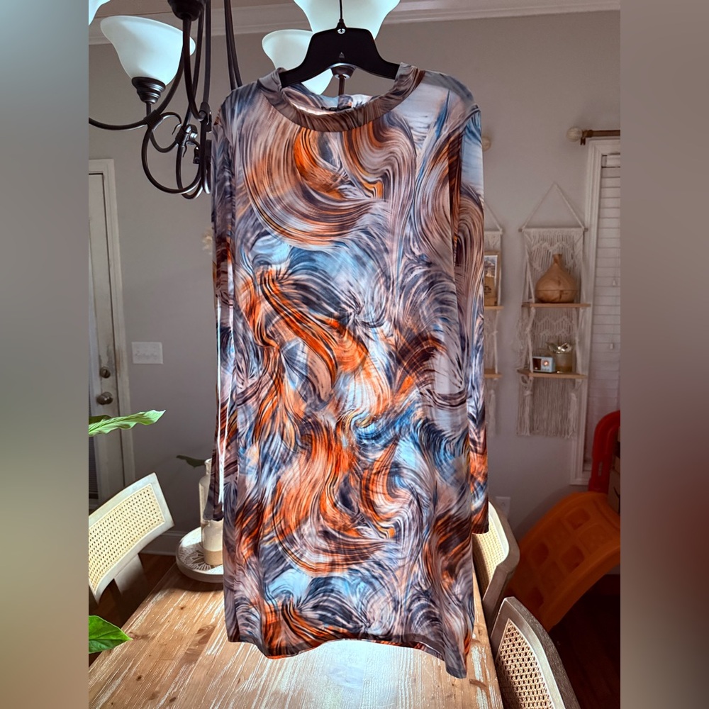 Fashion Nova Multicolor Long Sleeve Dress - Picture 3 of 9